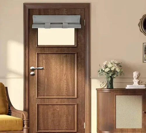 Vista 56 de PI Cortina Opaca para Puerta, Sombra de Privacidad que se Ata con Aislamiento Térmico, Cortina de Puerta Pequeña para Aula/Puerta Corredera/Puerta