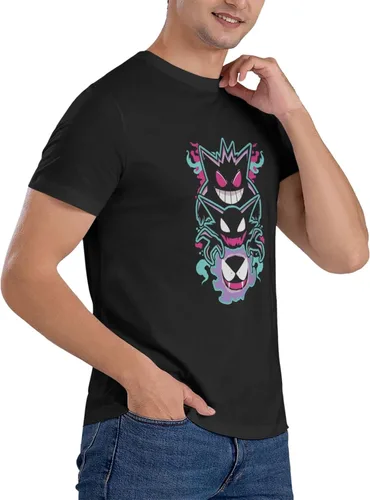 Vista 4 de DPFHL Gengar Logo Camiseta Mujer Camisa Hombre Moda Camisetas de Manga Corta