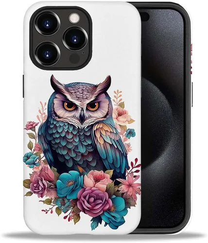 Vista 26 de CARLOCA Funda compatible con iPhone 15 Pro Max, funda protectora de gato en A para iPhone 15 Pro Max, TPU suave + PC duro 2 en 1, funda protectora