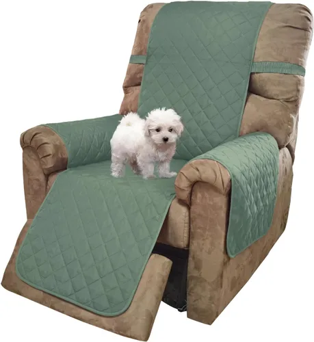 Vista 26 de U-NICE HOME Funda para sillón reclinable, reversible, con correas elásticas, resistente al agua, protege de perros y mascotas, sillón pequeño