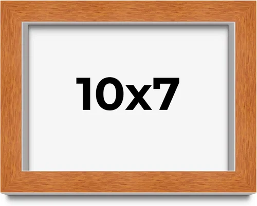 Vista 147 de Marco de 3 x 3 pulgadas de madera maciza de nuez y miel marrón con plexiglás acrílico UV, respaldo de tablero de espuma y accesorios para colgar
