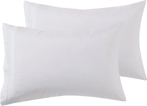 Vista 26 de Nestl - Juego de 2 fundas de almohada de microfibra azul playa tamaño Queen, 20 x 30 pulgadas