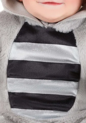 Vista 4 de Disfraz Exclusivo de Mapache Suave para Bebés Multicolor