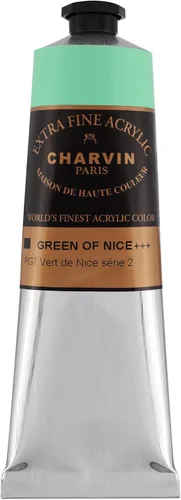 Vista 61 de Charvin Pintura acrílica profesional extrafina – verde absenta, tubo de 2.1 fl oz, pigmentos de triple fresado, resistente a la luz, pinturas
