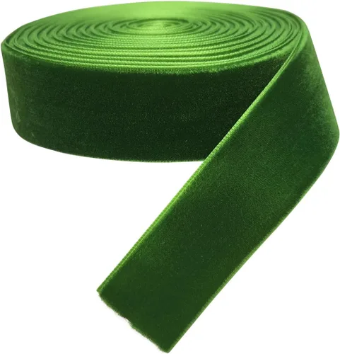 Vista 47 de Chenkou Craft 5 yardas de cinta de terciopelo para decoración navideña y embalaje artesanal