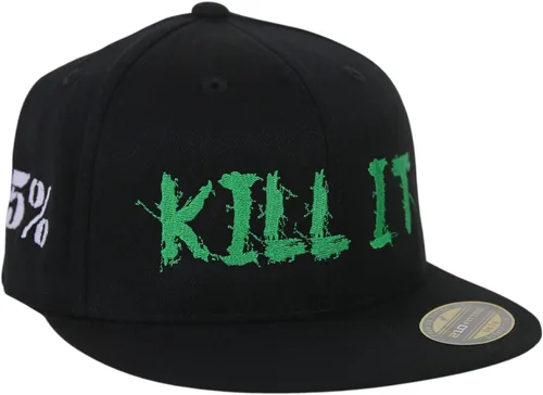 Vista 2 de 5% Nutrition Gorra de camionero Flexfit Snapback negra y roja para hombres y mujeres