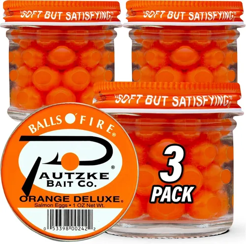 Vista 11 de Pautzke Balls O' Fire - Cebo para huevos de salmón 3-Etiqueta verde