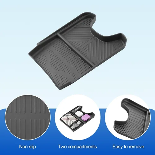 Vista 6 de SHAOHAO 2 unidades para Honda HR-V 2026 2027 Organizador de consola central y organizador inferior para Honda HR-V HRV 2023 2024 2025 2026 2027