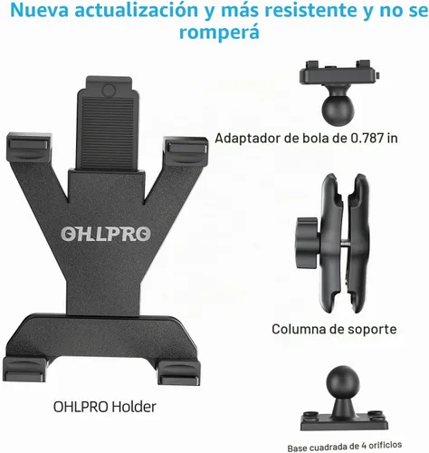 Vista 3 de OHLPRO Soporte para Tableta para Camión, Soporte de Coche con Base de Taladro Resistente para iPad, mini, Samsung Galaxy (7" - 11") para Tablero