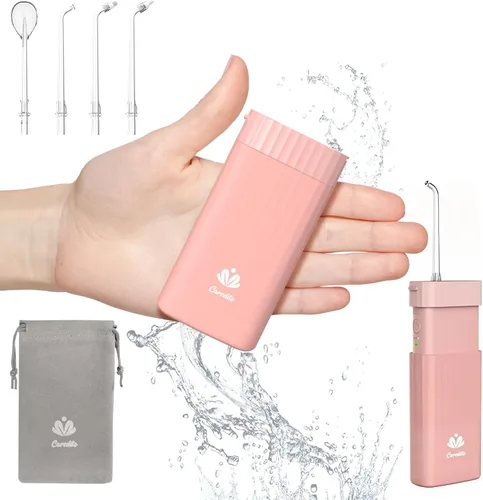 Vista 7 de Irrigador de Agua Portátil para Dientes, Boquillas de Irrigador de Agua de Viaje, Mini Irrigador Oral Inalámbrico Recargable con Tanque de Agua