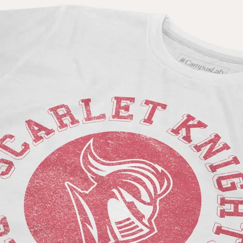 Vista 2 de Campus Lab Collegiate Classic Retro Stamp Unisex Adulto Slim Fit Camiseta Colección