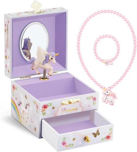 Vista 9 de RR ROUND RICH DESIGN Joyero musical para niñas rosa