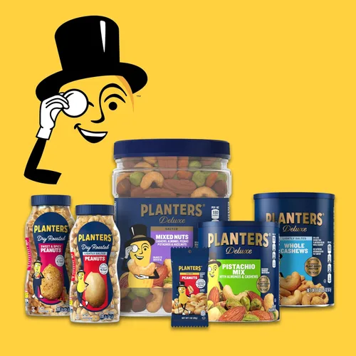 Vista 7 de PLANTERS Anacardos de lujo, aperitivos de fiesta, proteína a base de plantas, bolsa de 2.25 onzas (paquete de 12)