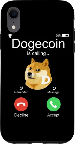 Vista 9 de iPhone 12 mini Dogecoin is Calling Funny Crypto Doge Coin Dog Meme Estuche de regalo