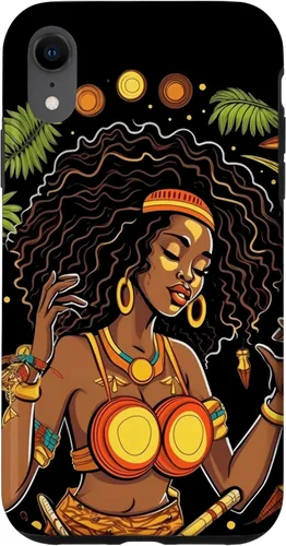 Vista 24 de Funda para iPhone 16 Rasta Reggae Music Cannabis Weed Leaf 420 Rastafarian Women