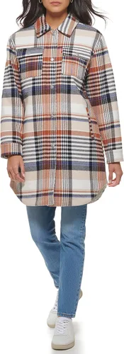 Vista 2 de Levi's Chaqueta larga con forro de sherpa de mezcla de lana para mujer