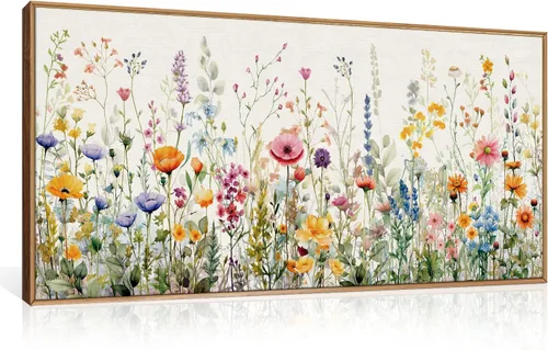 Vista 277 de FWIEXA Juego de Arte de Lienzo Bohemio Enmarcado para Pared, Cuadros Botánicos Verde Salvia Decoración de Pared, Impresiones de Arte de Plantas