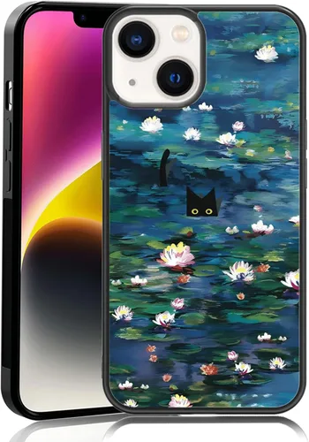 Vista 59 de Elegante funda de teléfono con diseño de gato Marie compatible con iPhone 11, funda de encaje dorado para iPhone, a prueba de golpes, rosa fucsia