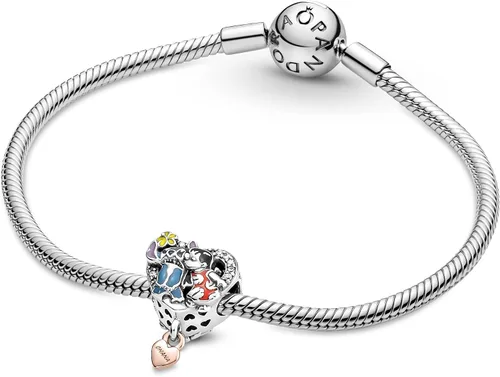 Vista 5 de Pandora Disney Ohana - Abalorio inspirado en Lilo Stitch Plata esterlina circonita
