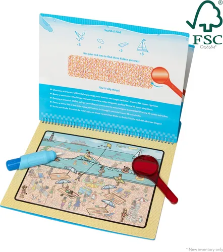 Vista 7 de Melissa & Doug On the Go Water Wow! Almohadilla de actividades reutilizable de lujo para revelar agua – Around Town
