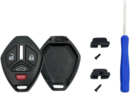Vista 5 de Funda de repuesto para mando a distancia sin llave para Mitsubishi Eclipse Endeavor Galant Lancer Outlander (3 botones paquete 1)