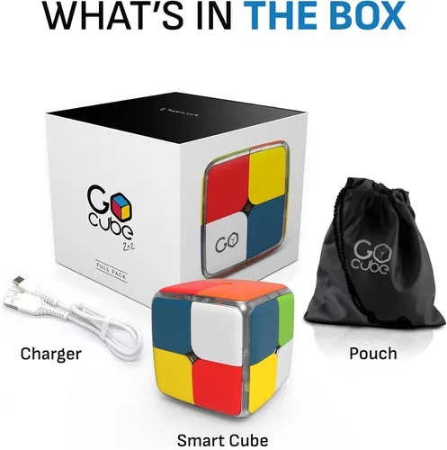 Vista 5 de GoCube 2x2: el primer cubo conectado 2x2 que te permite aprender a resolver el cubo. Rompecabezas STEM habilitado para aplicaciones que se adapta a