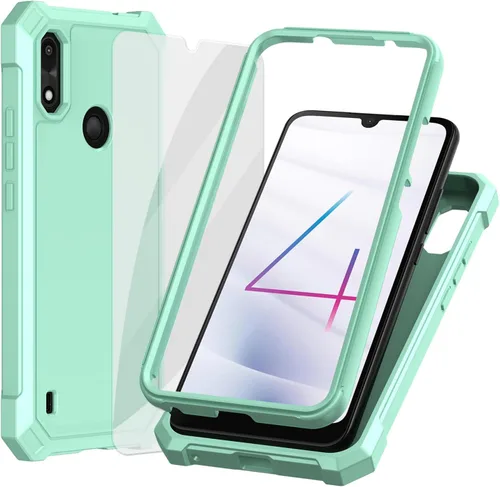 Vista 13 de Ailiber Funda para teléfono Gabb Phone4, funda Gabb Phone 4 con protector de pantalla, protección de doble capa, parachoques de TPU en esquina a