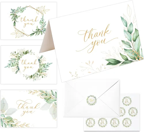 Vista 11 de Tarjetas de agradecimiento Beyond Grateful - Paquete a granel de 20 con sobres Kraft y pegatinas, 4 x 6 pulgadas de aspecto profesional, adecuadas