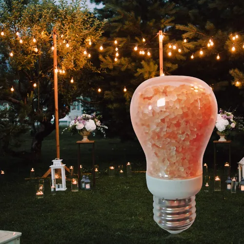 Vista 9 de Himalayan Glow Bombillas LED de lámpara de sal equivalente a 60 W, brillo ámbar cálido, bombilla Edison E26 regulable para decoración, hogares
