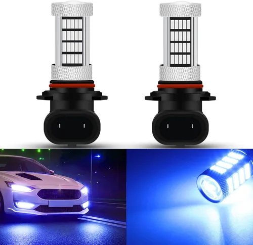 Vista 8 de Bombillas LED de alta potencia de 92 SMD 10000 K azul profundo 9005 9006 9145 9140 H10 Foco antiniebla súper brillante o luces de conducción diurna