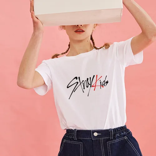Vista 2 de JUNG KOOK Kpop Stray Kids Shirt Tops Hyunjin Felix Bangchan Changbin Jeongin Jisung Leeknow Seungmin Camiseta Tee