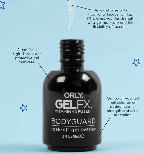 Vista 2 de Orly Gel Fx Body Guard Superposición de gel de remojo, 0.6 onzas