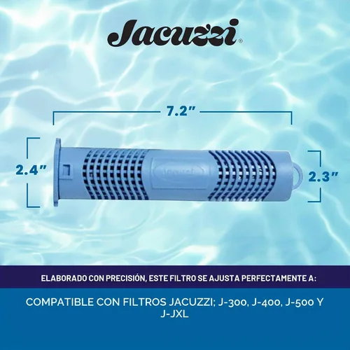 Vista 3 de Jacuzzi ProClear - Cartucho desinfectante mineral para spa, 2890-185, cartucho mineral para bañera de hidromasaje para las series J-300, J-400