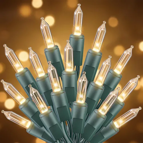 Vista 21 de Guirnalda de luces incandescentes púrpura de 20 pies para decoración de fiesta