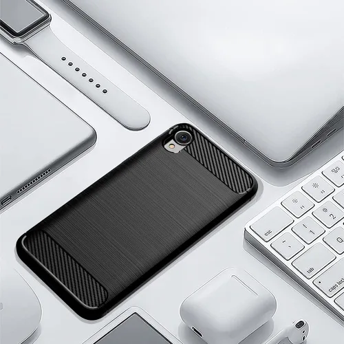 Vista 5 de Asuwish Funda compatible con Moto E6 y protector de pantalla de vidrio templado, accesorios de celda de película, cubiertas delgadas de silicona