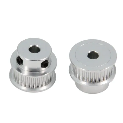 Vista 4 de 2Kit 2GT Rueda síncrona 20 y 30 dientes de 0.197 in de diámetro de aluminio Polea de sincronización con 2 piezas de longitud 7.874 in de ancho