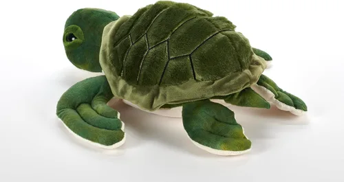 Vista 4 de The Petting Zoo Conservation - Peluche de tortuga marina, regalos para niños, animales del océano, juguete de peluche de tortuga marina de 18