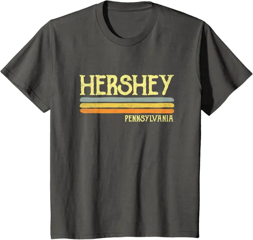 Vista 42 de Camiseta vintage de regalo de recuerdo de Hershey Pennsylvania PA, Negro, S
