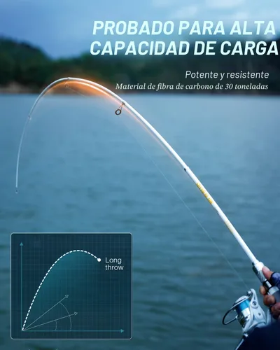 Vista 3 de Ghosthorn Telescopic Fishing Rod and Reel Combo Spinning Fishing Pole Kit