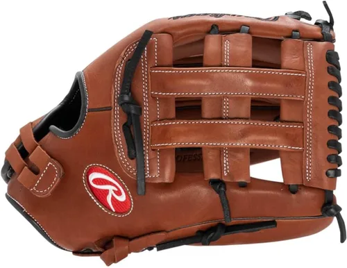 Vista 4 de Rawlings Serie de guantes de sóftbol de lanzamiento lento R9 Tamaños de 13 a 15 pulgadas
