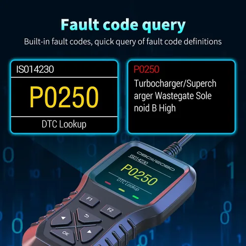 Vista 6 de AZIJYV Escáner K1 obd2, herramienta de diagnóstico del escáner obd2, lector de códigos de coche para comprobar la luz del motor, datos en vivo