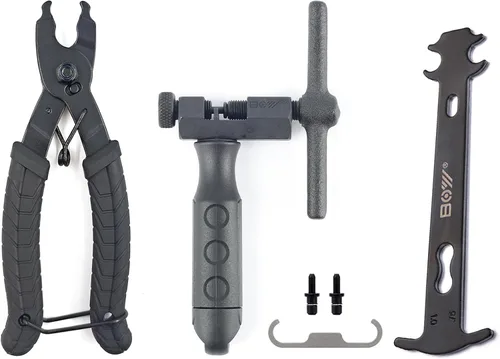 Vista 12 de Kit de herramientas de cadena universal para bicicleta con rompevicicletas, alicates de eslabones de cadena principal, buscador de cadena, eslabón