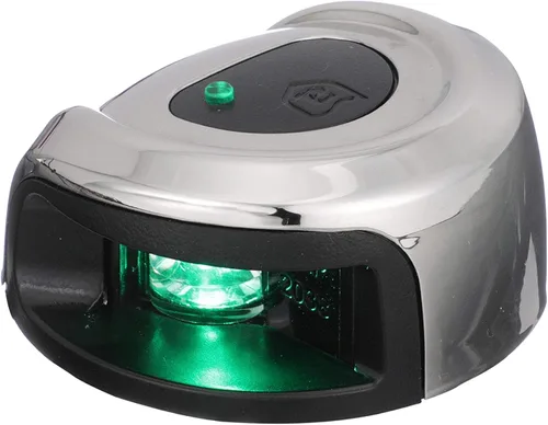 Vista 12 de attwood NV2002SS-7 LightArmor - Luces de navegación de 2 millas, montaje en cubierta, redonda, bicolor, iluminación LED, carcasa inoxidable