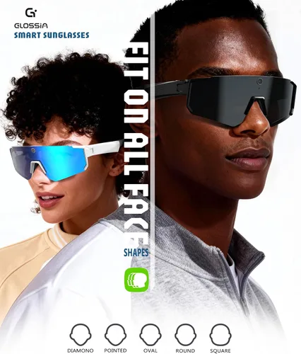 Vista 8 de Lentes inteligentes AI con cámara 4K, gafas de grabación de video con cámara, gafas de sol deportivas polarizadas con estabilización EIS