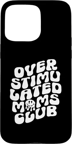 Vista 31 de Groovy Overstimulated Moms Club Funny Trendy Mom Case for iPhone 17
