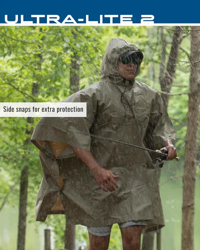 Vista 5 de FROGG TOGGS Ultra-lite2 - Poncho de lluvia impermeable, transpirable, tamaños para adultos y jóvenes