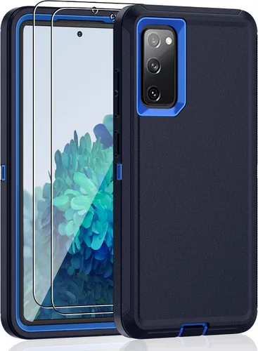 Vista 12 de Jshru Funda para Galaxy S20, funda protectora resistente de grado militar, a prueba de golpes, a prueba de caídas/polvo, 3 capas, funda