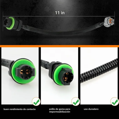 Vista 5 de Bestview - Lente LED para luz de matrícula, luces de etiqueta, lámpara trasera con enchufe y arnés de cables de repuesto para Nissan Frontier