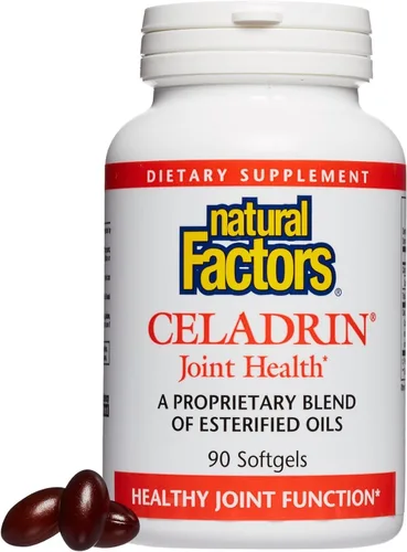 Vista 8 de Natural Factors, Celadrin Salud de las articulaciones, promueve la flexibilidad, la movilidad y la función de las articulaciones, 90 cápsulas blandas