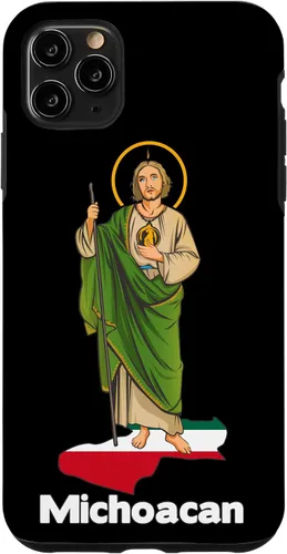 Vista 13 de Funda para iPhone 16 San Judas Tadeo con Michoacán México